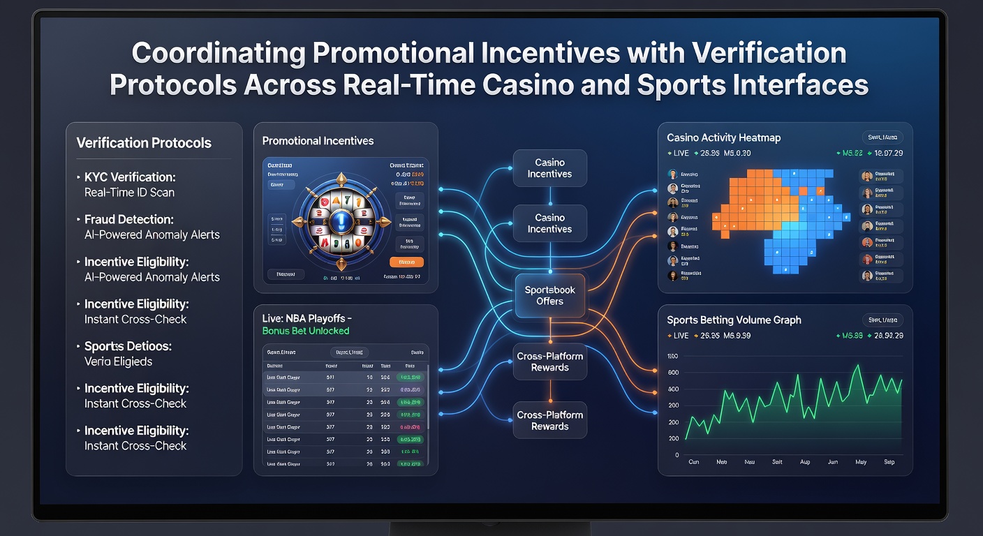 Darstellung der Schnittstellen zwischen Casino- und Sportwetten-Plattformen mit integrierten Verifizierungsprotokollen